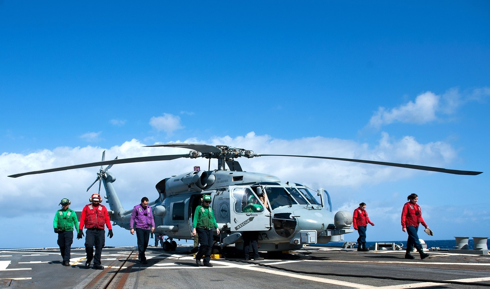 USS Gravely operations