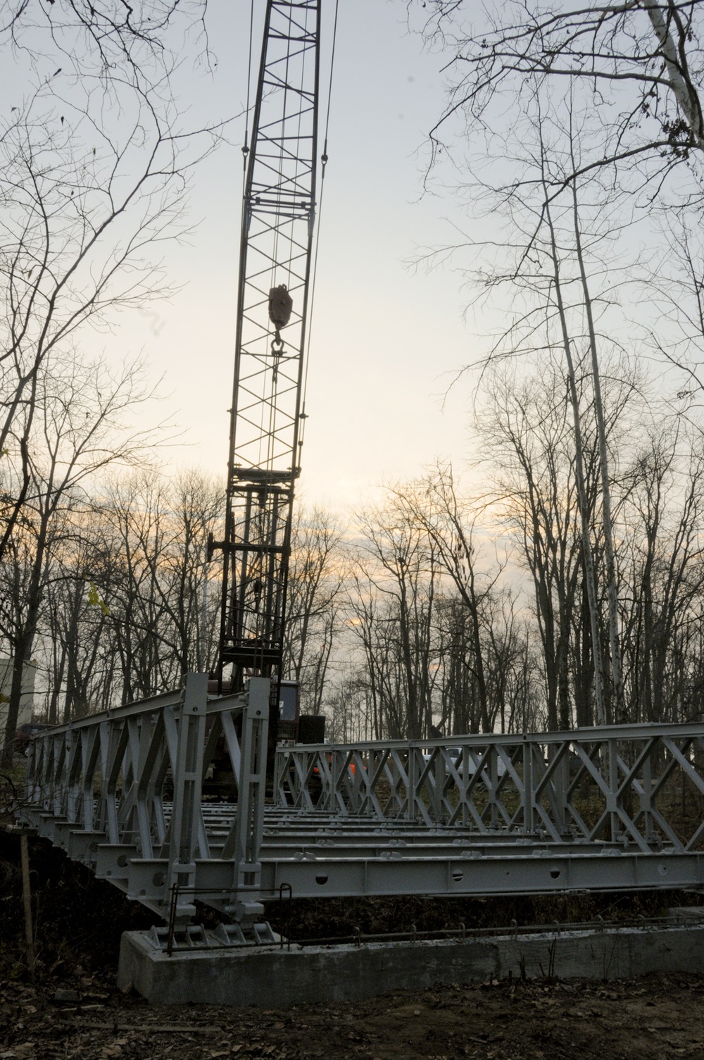 Historic Bailey bridge preserved at new resting place