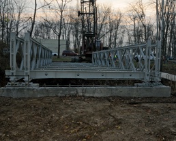 Historic Bailey bridge preserved at new resting place