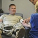 Soldiers donate blood for relief of Sandy