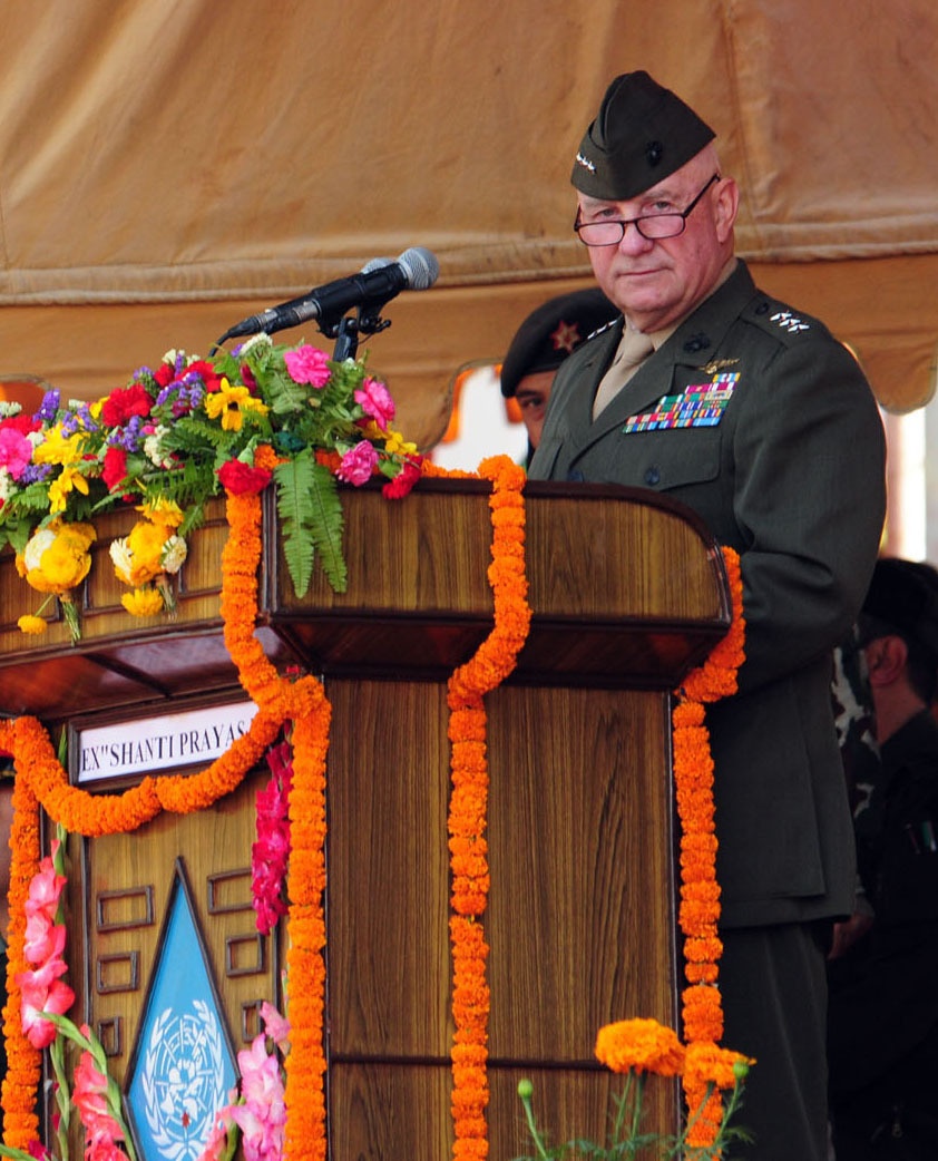 US Pacific Command deputy commander greets Shanti Prayas-2 participants