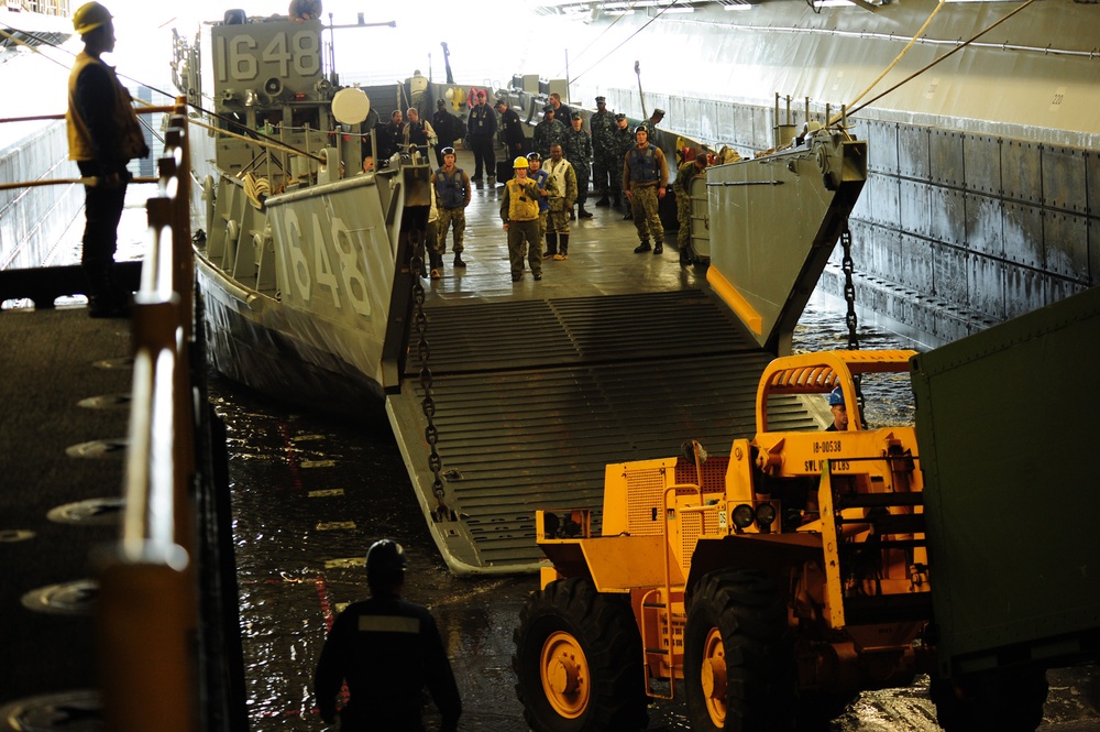 USS Boxer well deck operations