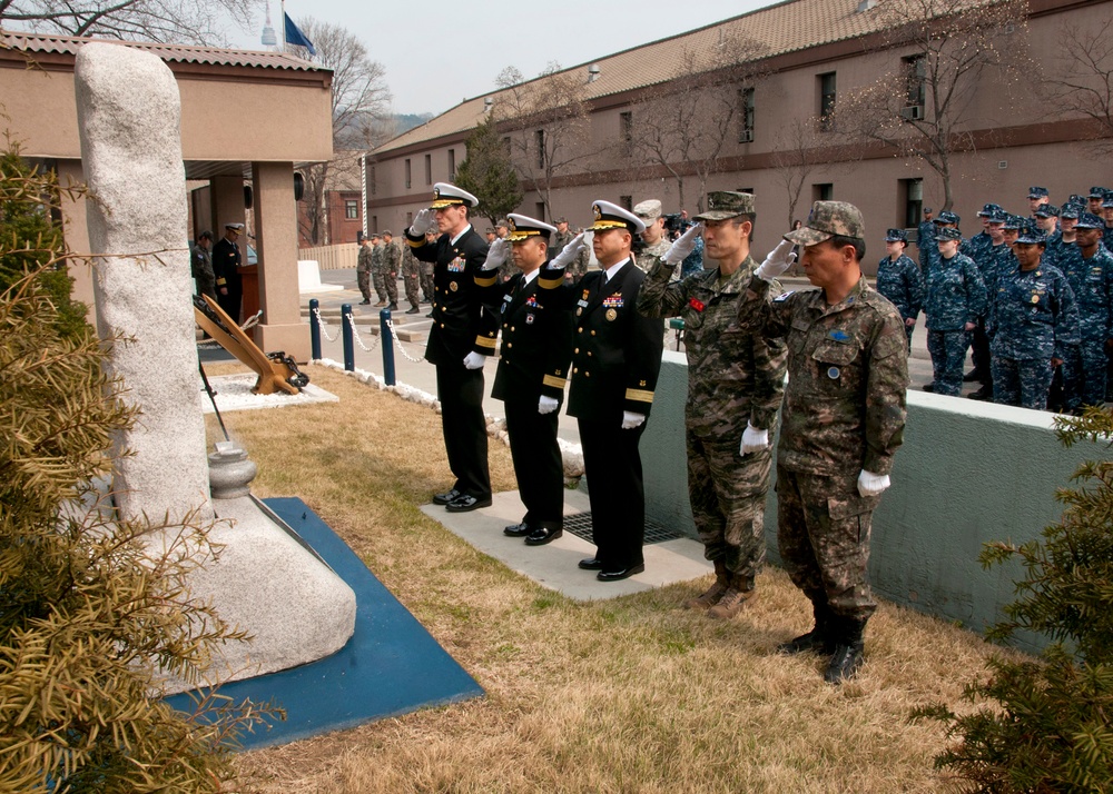 Cheonan remembrance service
