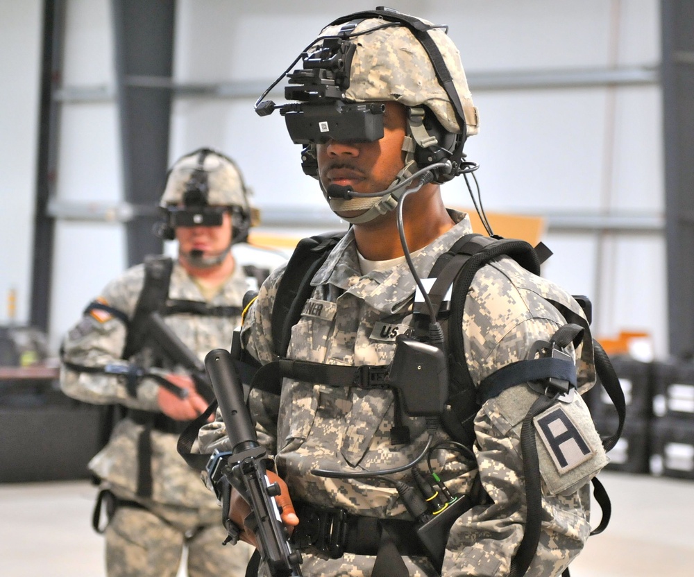 189th Infantry Brigade troops use Dismounted Soldier Training System for 1st time