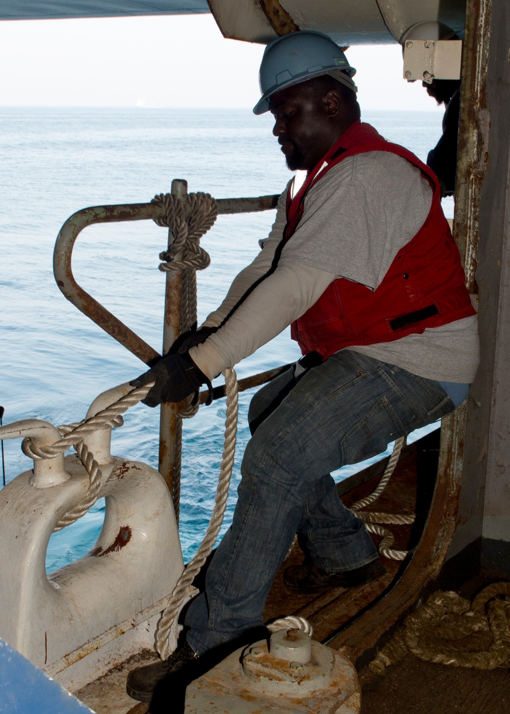 USNS Ponce civilian mariner well deck operations