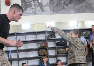 Marine for a day: young boy has wish granted