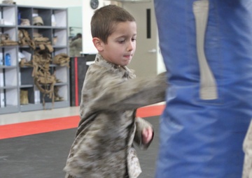 Marine for a day: young boy has wish granted