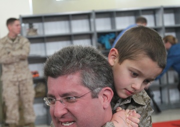 Marine for a day: young boy has wish granted