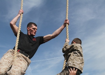 Marine for a day: young boy has wish granted