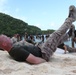 Marines PT on the beach during Exercise Gauhan Shield