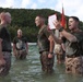 Marines PT on the beach during Exercise Gauhan Shield