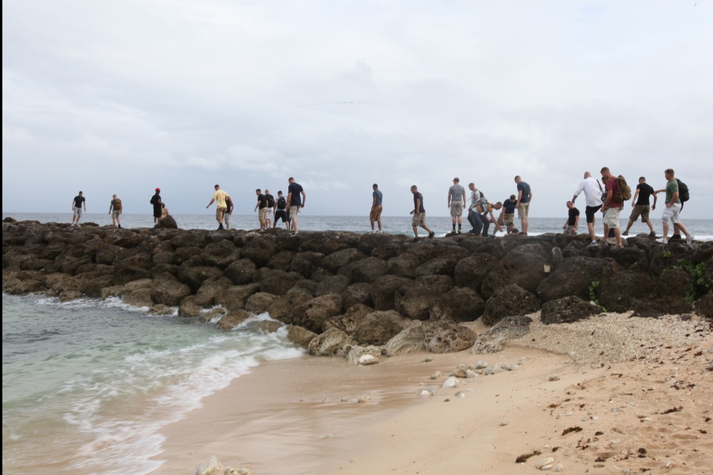 Marines learn about Guam's military history during Exercise Guahon Shield