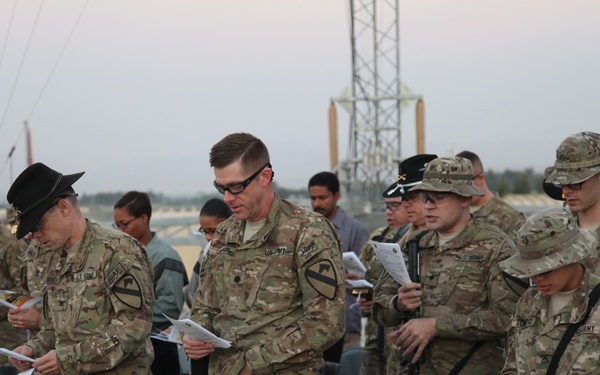 Easter service at FOB Gamberi