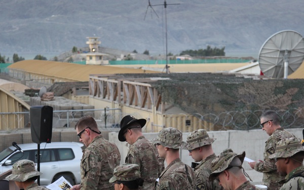 Easter service at FOB Gamberi