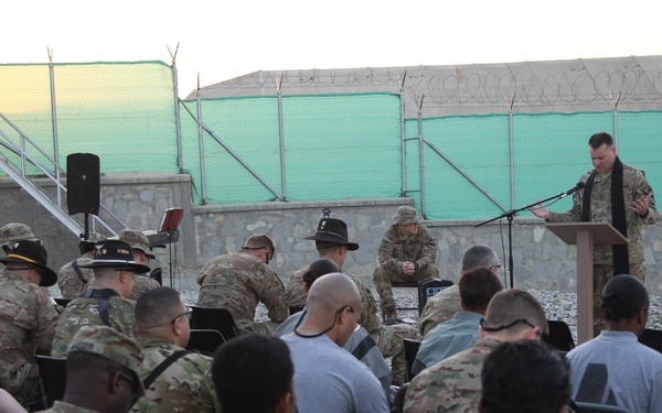 Easter service at FOB Gamberi