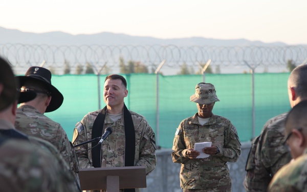 Easter service at FOB Gamberi