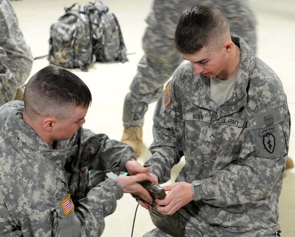 Spartan sapper unit parachutes in to conduct demolition mission