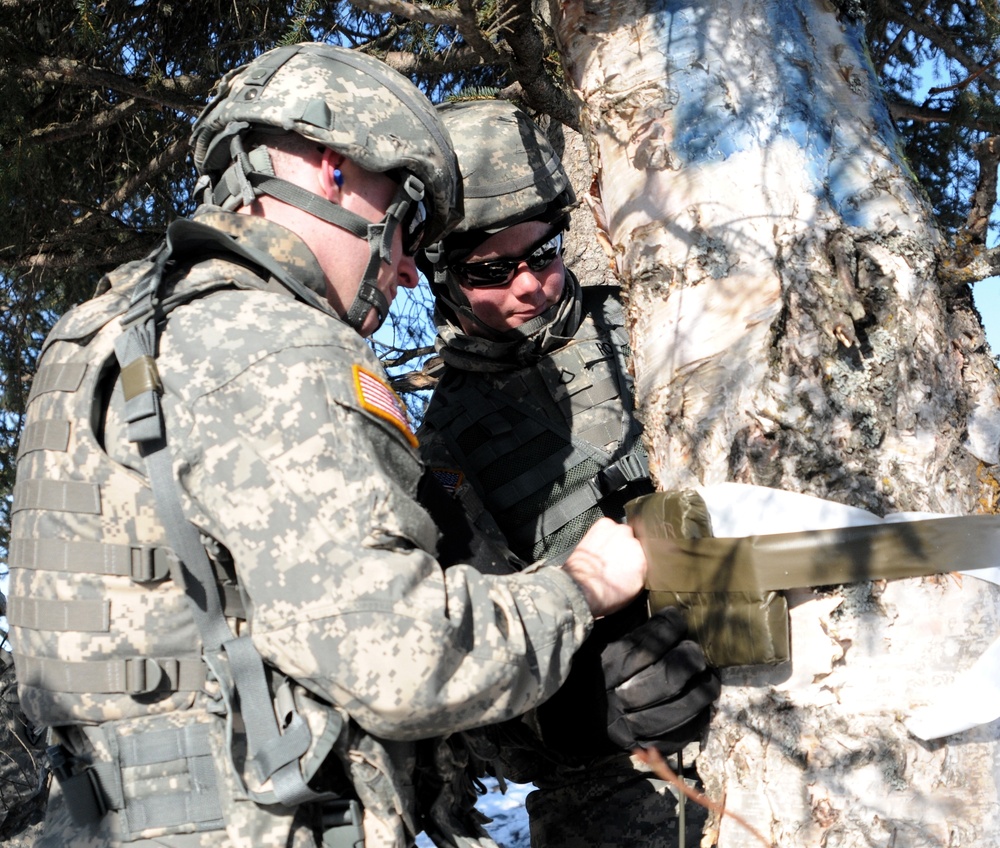 Spartan sapper unit parachutes in to conduct demolition mission