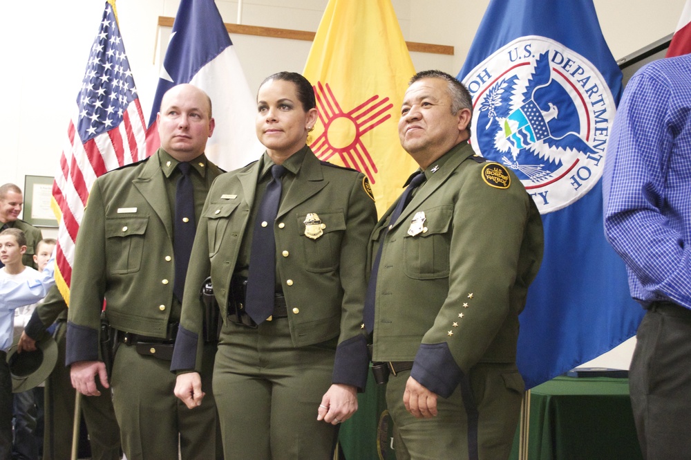 Customs and Border Patrol Agent Salutes