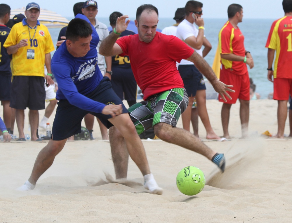 Pazos and Corps Kickers kick up the heat with sand soccer