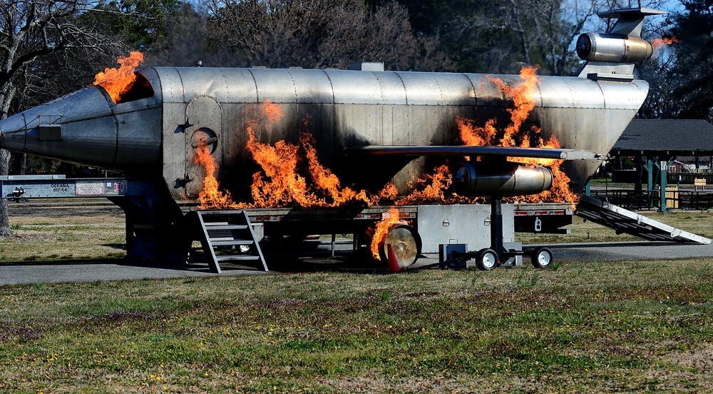 Langley, Hampton hold F-22 crash exercise