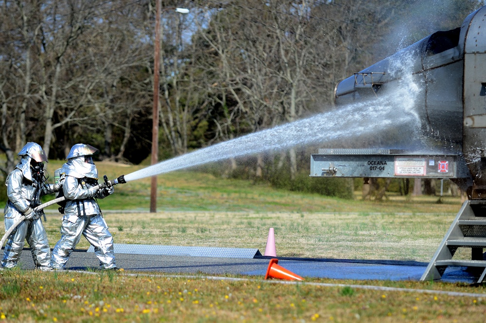 Langley, Hampton hold F-22 crash exercise