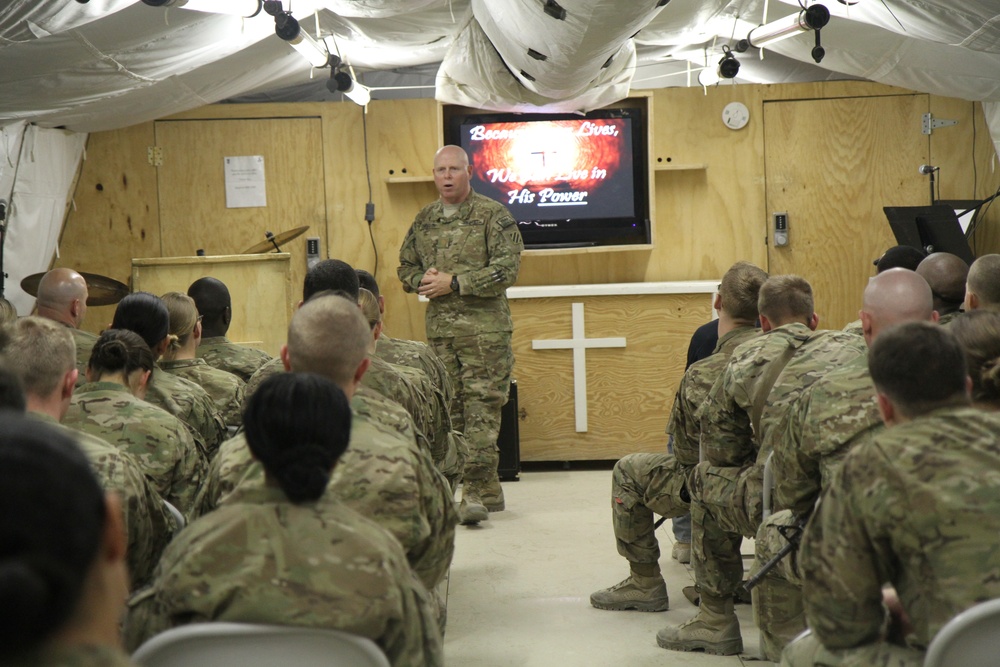 Service members, civilians celebrate Easter in Afghanistan