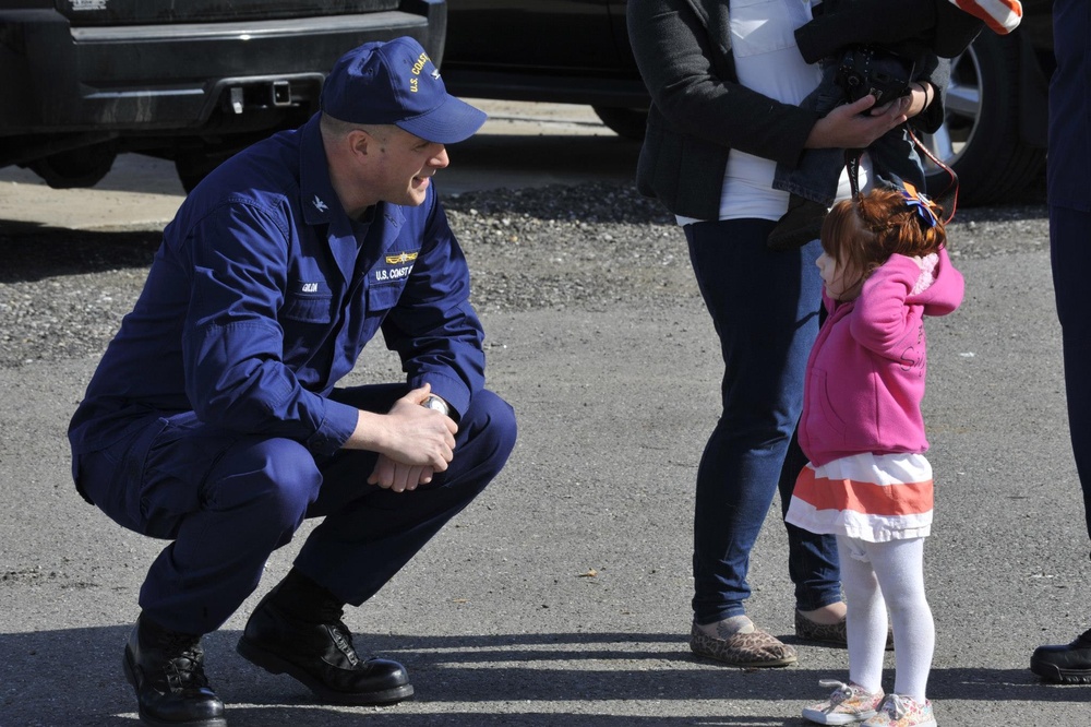 Coast Guard Cutter Thunder Bay returns home