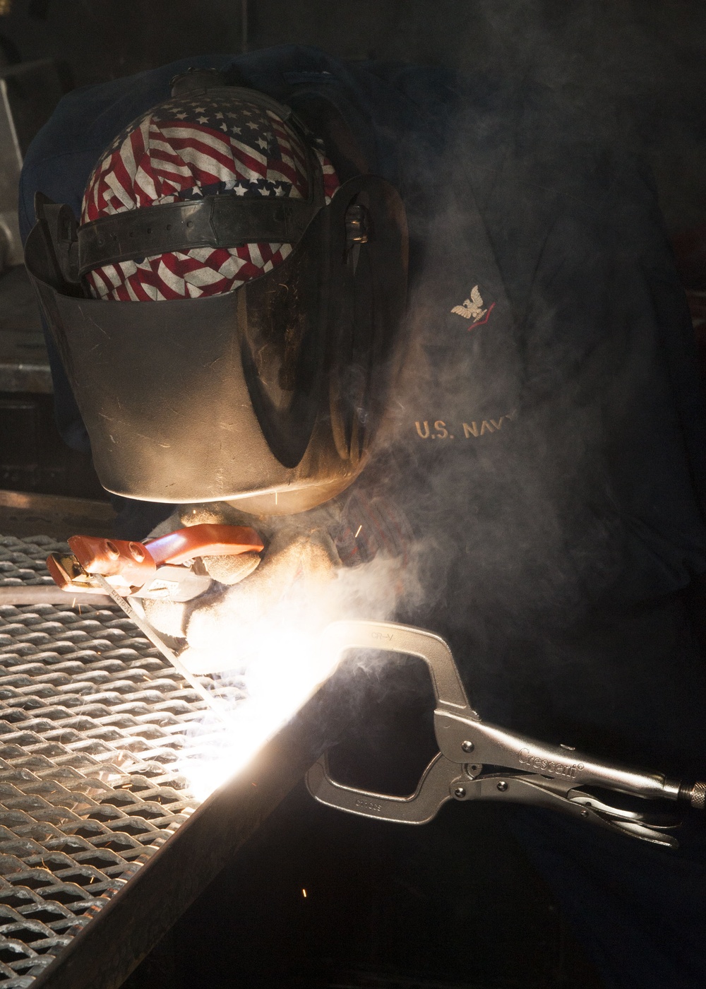 Welding a frame