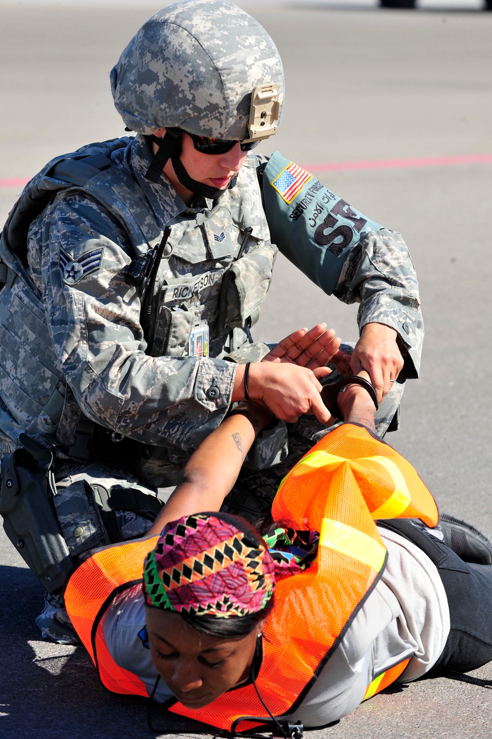 Defenders providing base security