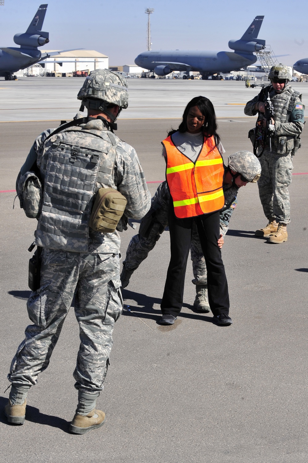 Defenders providing base security