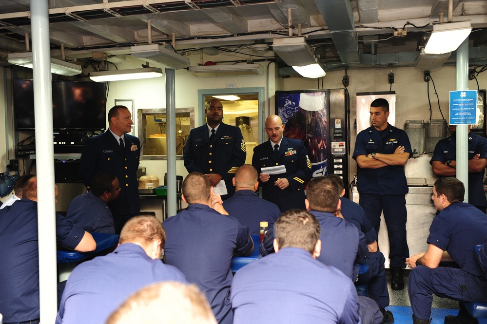 Coast Guard Cutter Valiant crew conduct sexual assault and prevention training