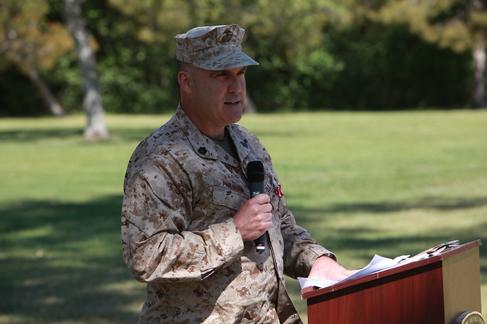 1st Marine Logistics Group retirement ceremony