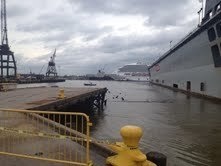 Carnival Triumph breaks loose from dry dock