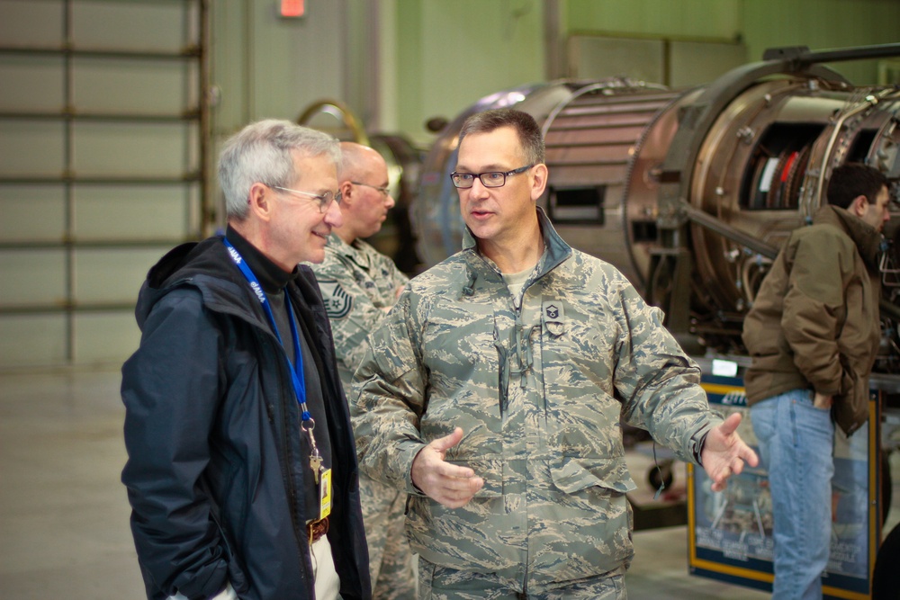 177th Fighter Wing base tour educates students