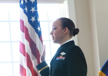 Ensign Iris D. Manso recites the Officer's Oath