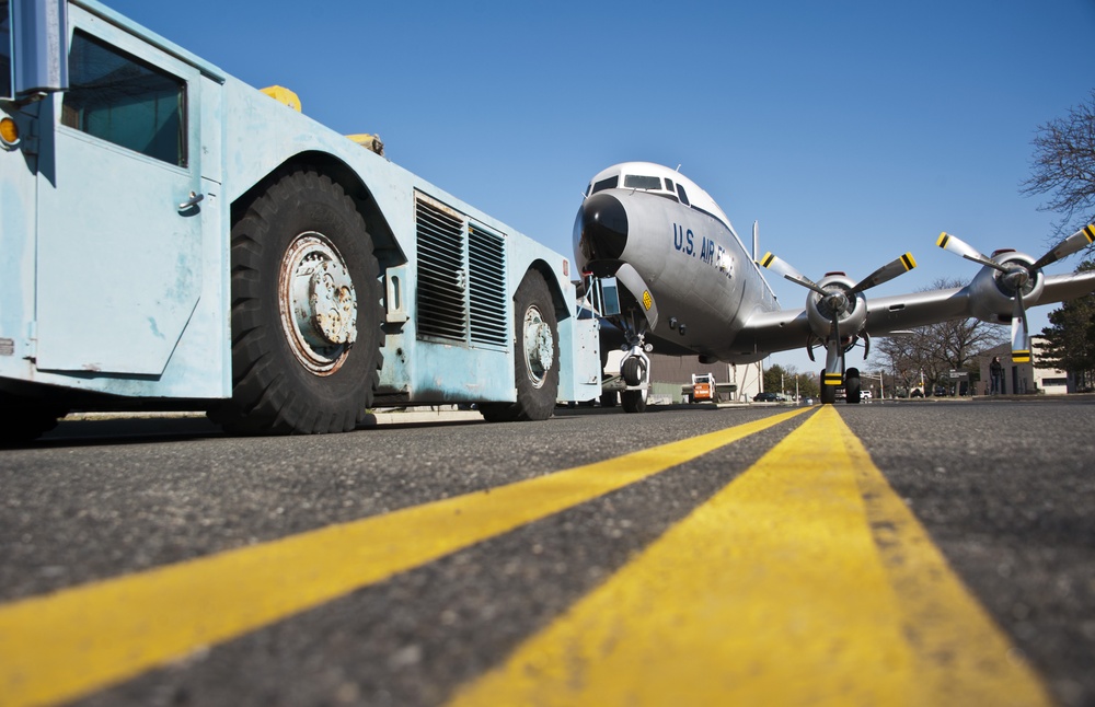 Volunteers restore historic aircraft, relocate to pax terminal circle