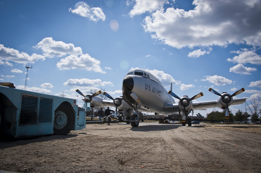 Volunteers restore historic aircraft, relocate to pax terminal circle