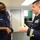 Coast Guard Service Dress Blue day for Sexual Assault Awareness Month
