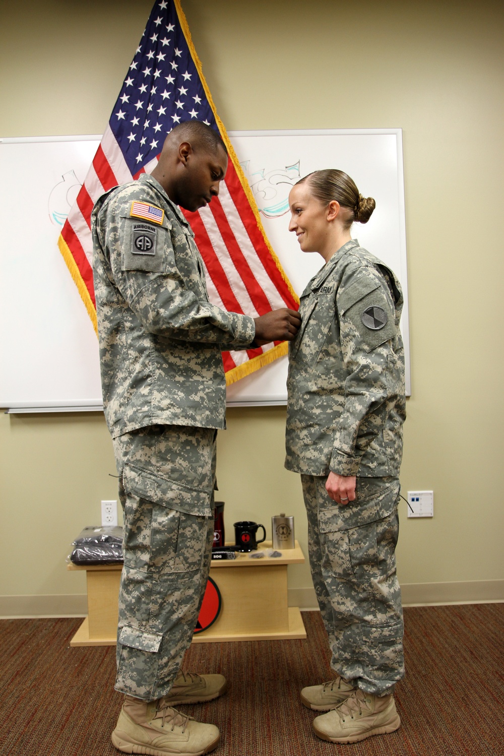 Bayonet: Sgt. 1st Class Kirkland reenlistment, promtion