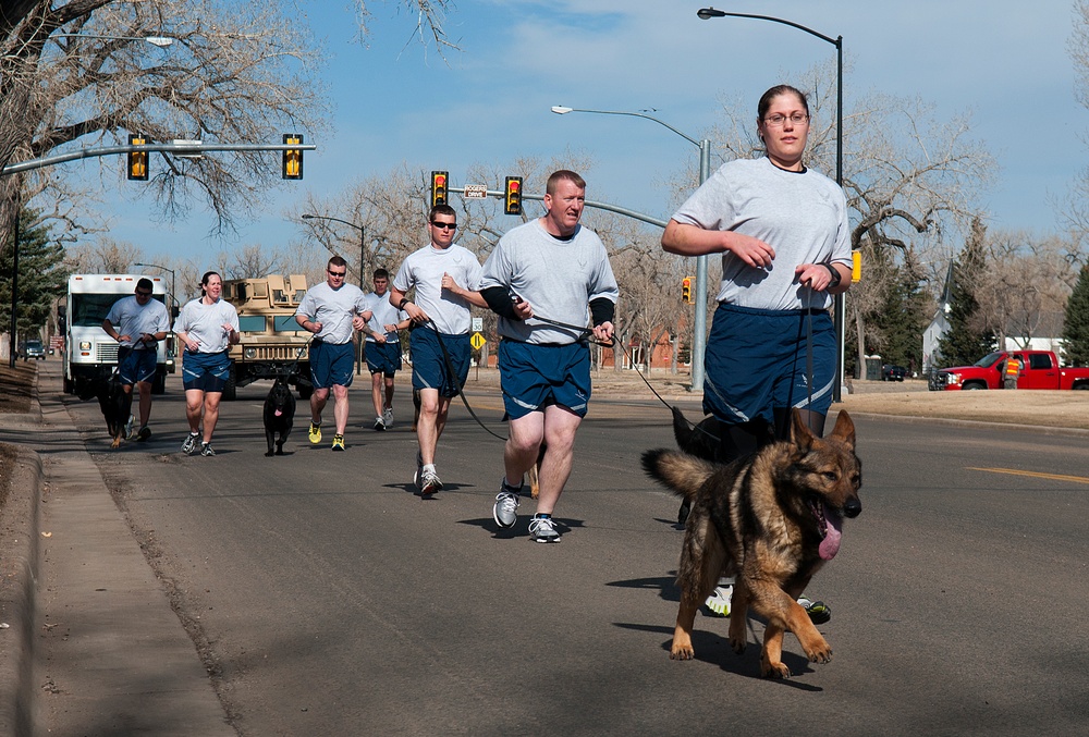 90th Security Forces Group command run