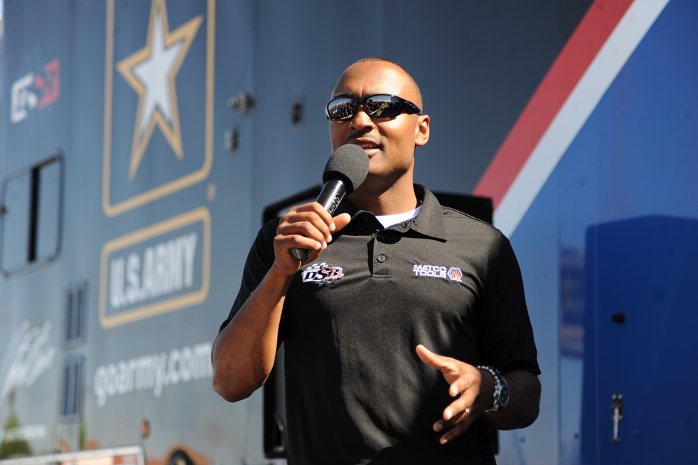 Drag racer inspires soldiers, Western Tech students to achieve their dreams