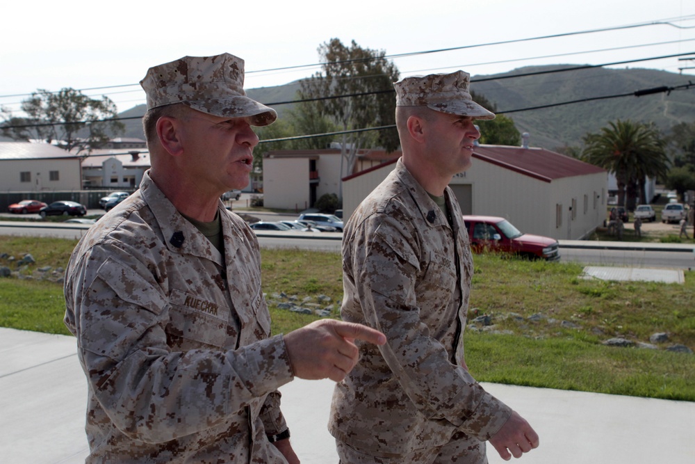 1st Marine Division’s new ‘Iron Mike’—Blue Diamond sergeant major takes title after 31 years in Corps