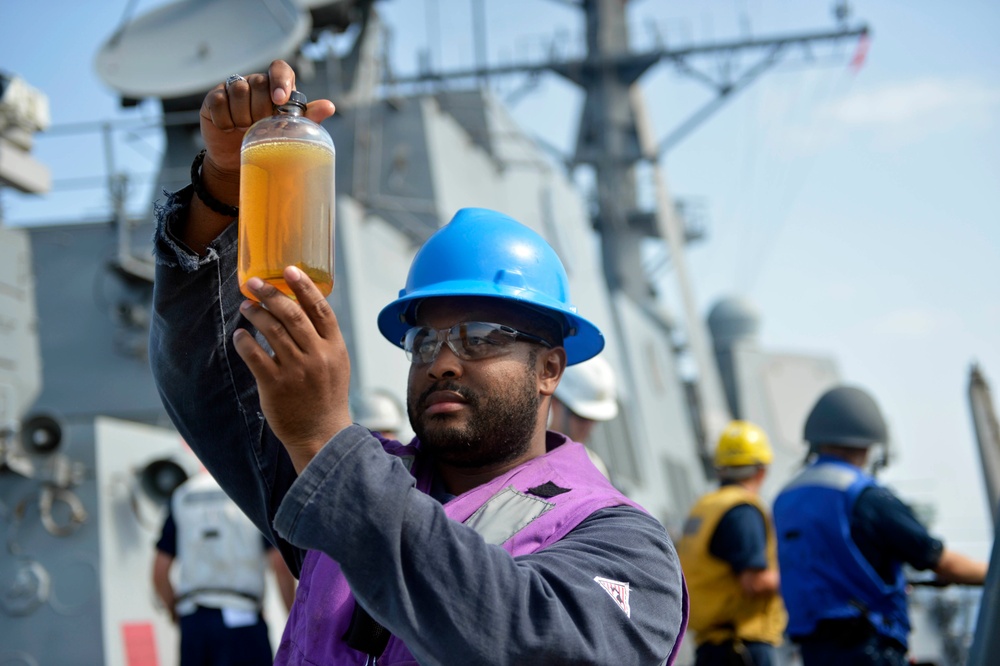 USS William P. Lawrence replenishment