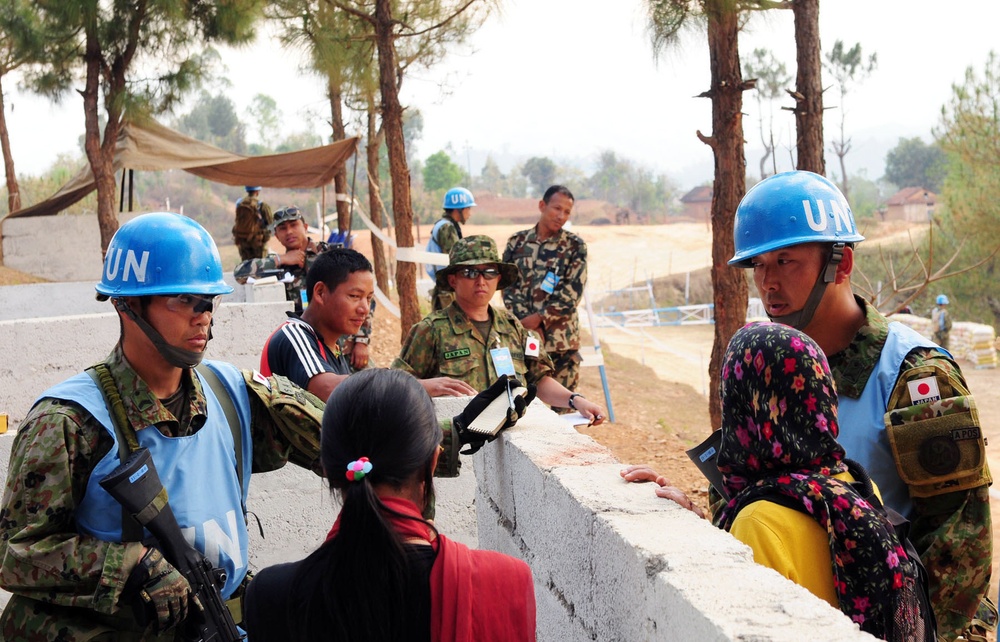 Japanese platoon rehearses peacekeeping tactics at Shanti Prayas-2learpeacekeeping skills at Shanti Prayas-2