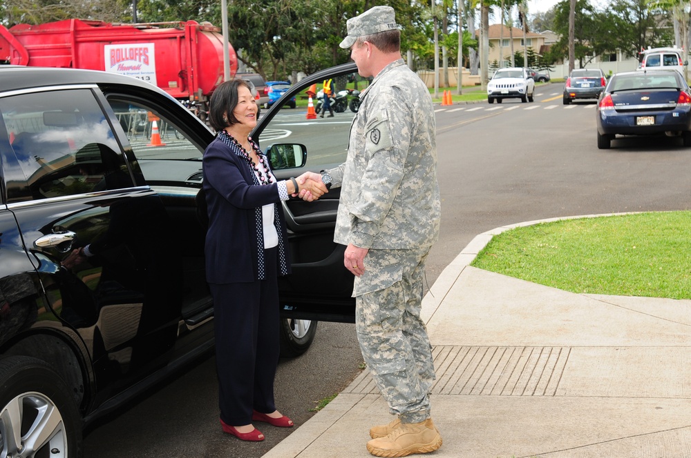 Schofield Barracks receives distinguished guest
