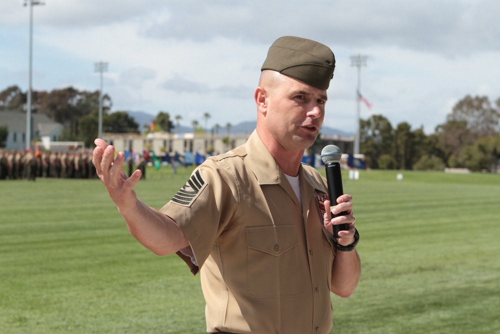 1st Marine Division receives new sergeant major