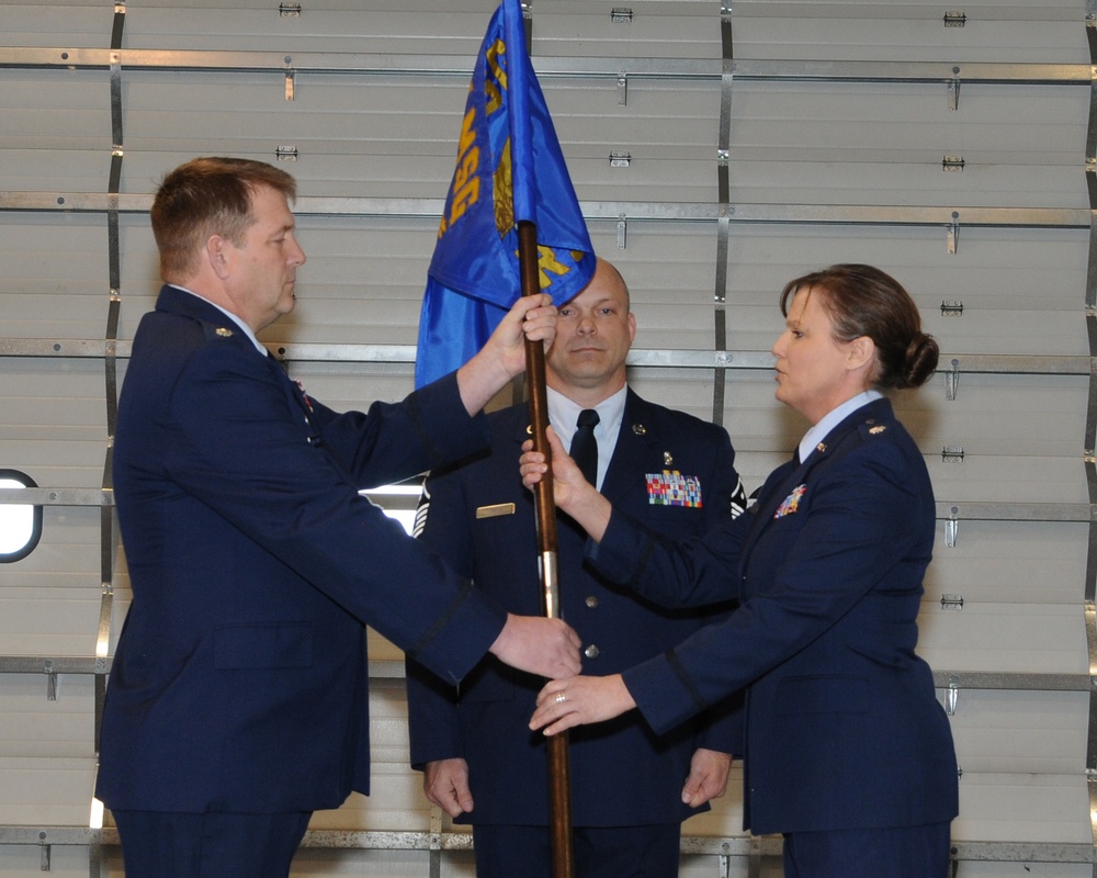 Lt. Col. Mary Rysavy assumes command of the 114th Logistics Readiness Squadron