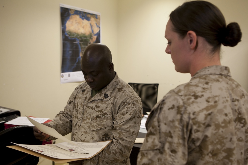 U.S. Marine from Ghana teaches leadership principles to Ghanaian sailors