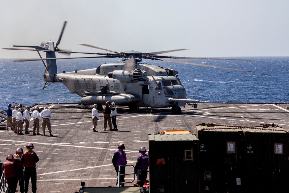 USS Carter Hall flight operations